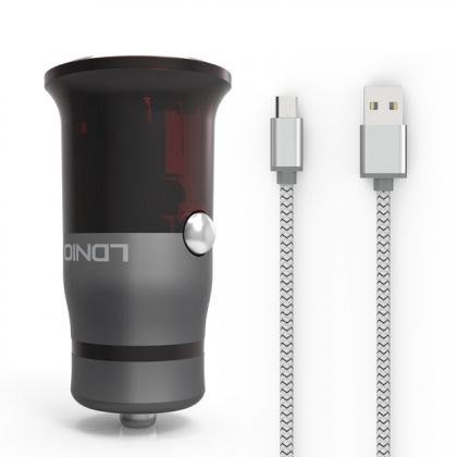 Автомобильное ЗУ LDNIO C304Q 3.6A 1USB / micro-USB