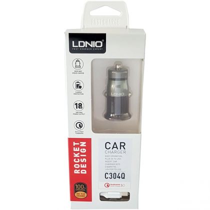 Автомобильное ЗУ LDNIO C304Q 3.6A 1USB / micro-USB
