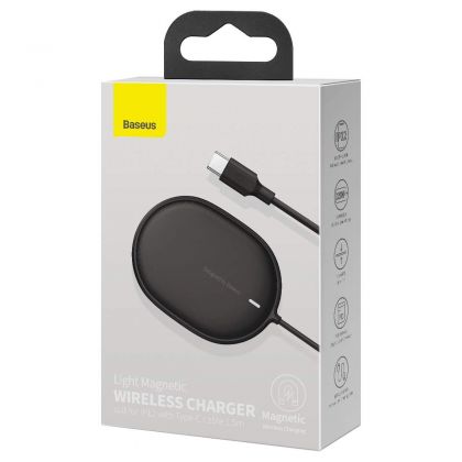 Беспроводное ЗУ Baseus Light Magnetic 1.5m WXQJ 2.0A Black