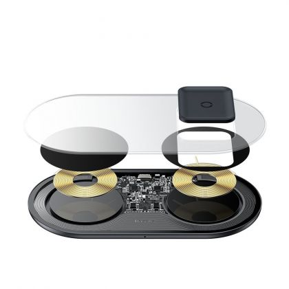 Беспроводное ЗУ Baseus Simple 2in1 Turbo Edition TZWXJK-B 5A Black