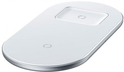 Беспроводное ЗУ Baseus Simple 2in1 (WXJK-02) White (Phone + Pods)