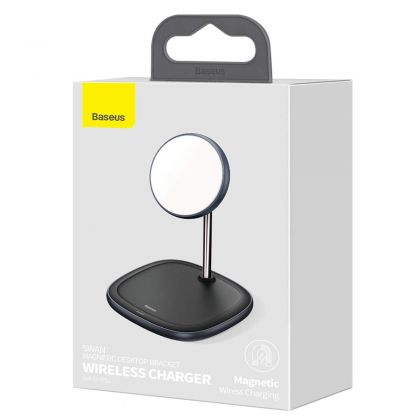 Беспроводное ЗУ Baseus Swan 2in1 Magnetic Bracket 20W WXSW-C 3.0A Black