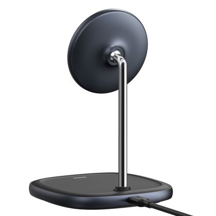 Беспроводное ЗУ Baseus Swan Magnetic Desktop Bracket 15W WXSW 2.0A Black