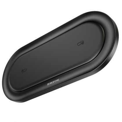 Беспроводное ЗУ Borofone BQ7 2 устройства по 10W Black