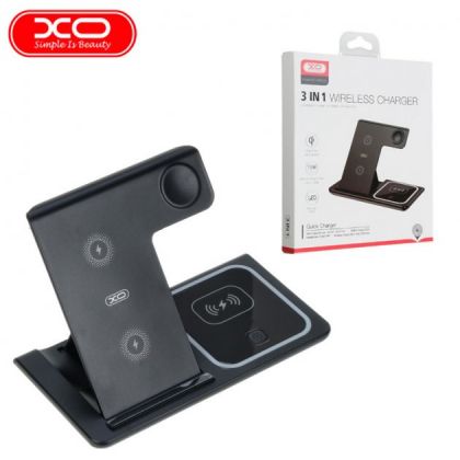 Беспроводное ЗУ XO WX023 3 в 1 Black