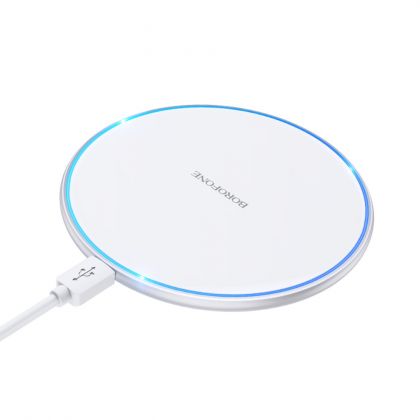 Беспроводное зарядное устройство Borofone BQ3 Pro 15W серебристое