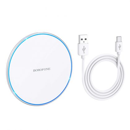 Беспроводное зарядное устройство Borofone BQ3 Pro 15W серебристое