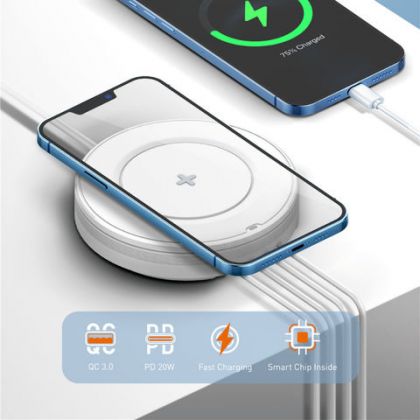 Беспроводное зарядное устройство Ldnio AW003 3 USB/ Type-C QC PD 32W белое