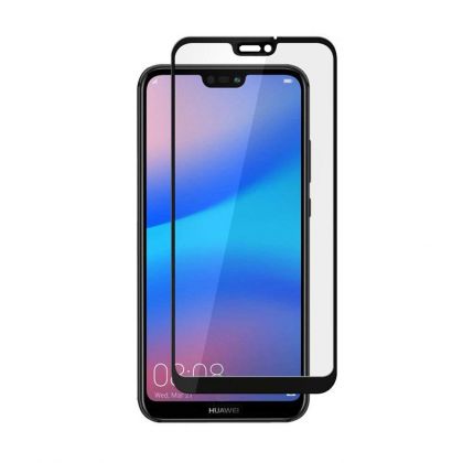 Защитное стекло Full screen PowerPlant для Huawei P20 Lite Black