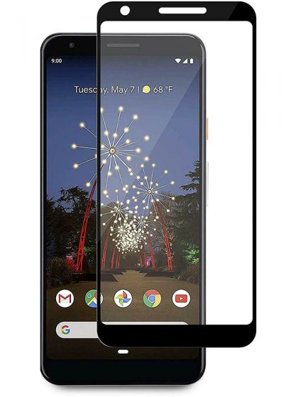 Защитное стекло Full screen PowerPlant для Google Pixel 3a, Black