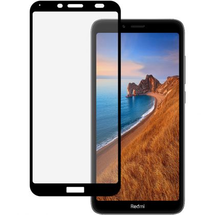 Защитное стекло Full screen PowerPlant для Xiaomi Redmi 7A, Black