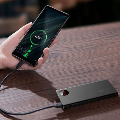 Повербанк Baseus PPAD 000001 Adaman Metal QC 22.5W 10000 mAh Black