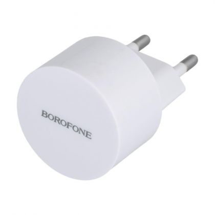 Сетевое Зарядное Устройство Borofone BA23A 2USB 2.4A Белый