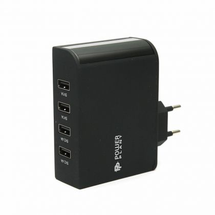 Зарядное устройство PowerPlant W-660 4xUSB: 220V, 6.8A