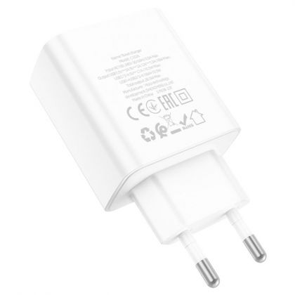 Сетевое зарядное устройство Hoco C102A 4 USB QC белое