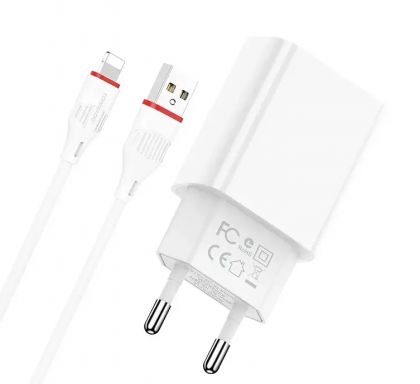 Зарядное устройство 2in1 Tornado TD-14 1USB Lightning White