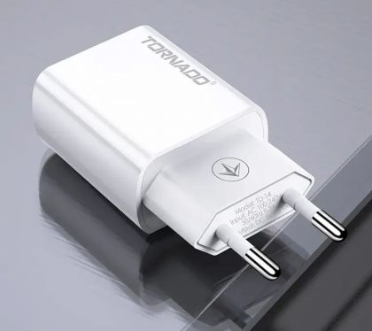 Зарядное устройство 2in1 Tornado TD-14 1USB Lightning White