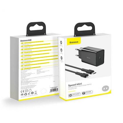 Зарядное устройство Baseus Type-C to Lightning 18W TZCCFS-F-01 3A Black