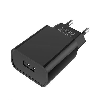 Зарядное устройство Borofone BA20A Lightning 1USB 2.1A Black