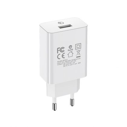 Зарядное устройство Borofone BA21A QC 3.0 18W White