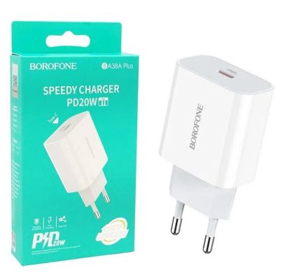Зарядное устройство Borofone BA38A PD20W QC18W 3A White