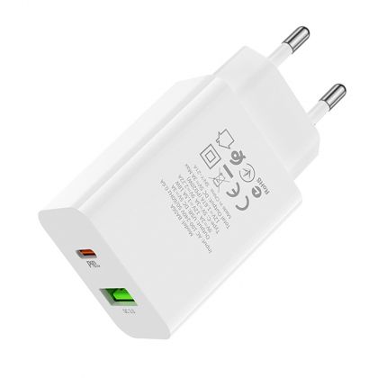 Зарядное устройство Borofone BA56A PD 20W + QC3.0 White