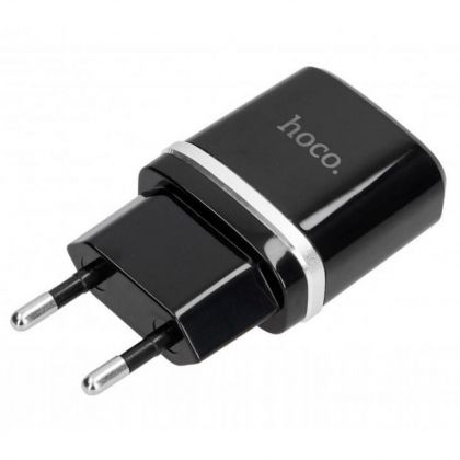Зарядное устройство Hoco C12 2 USB 2.4A Black