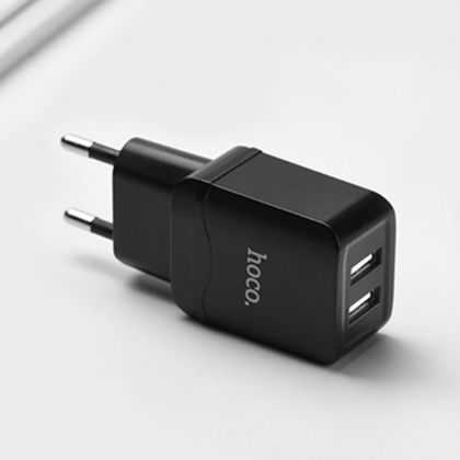 Зарядное устройство Hoco C33A 2USB 2.4A Black