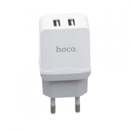 Зарядное устройство Hoco C33A 2USB 2.4A White