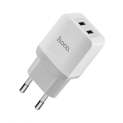 Зарядное устройство Hoco C33A 2USB 2.4A White