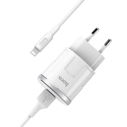 Зарядное устройство Hoco C37A Lightning White