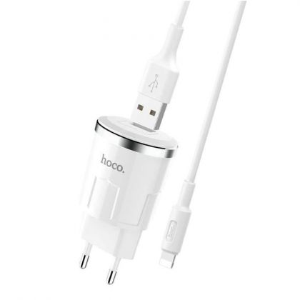Зарядное устройство Hoco C37A Lightning White
