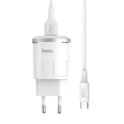 Зарядное устройство Hoco C37A Type-C White