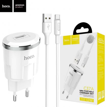 Зарядное устройство Hoco C37A Type-C White