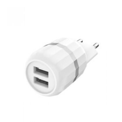 Зарядное устройство Hoco C41A Wisdom (2USB/ 2.4A) White