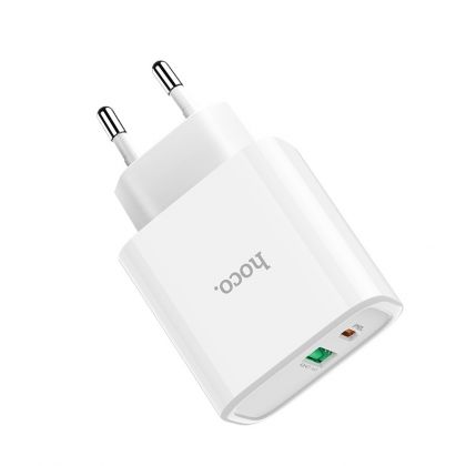 Зарядное устройство Hoco C57A PD + QC3.0 White