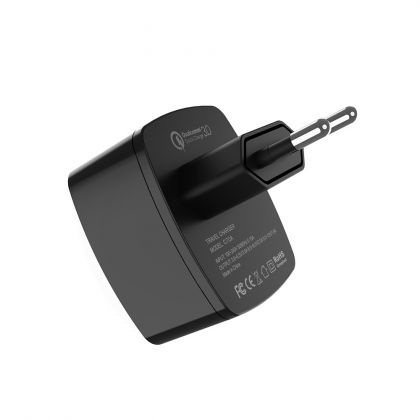 Зарядное устройство Hoco C70A Cutting-Edge QC3.0 3A 18W 1USB black