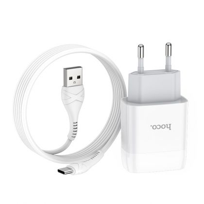 Зарядное устройство Hoco C72A Type-C 2.1A White
