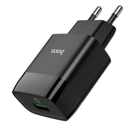 Зарядное устройство Hoco C72Q Glorious QC3.0 18W Black
