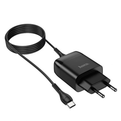 Зарядное устройство Hoco C72Q Glorious QC3.0 Type-C Black