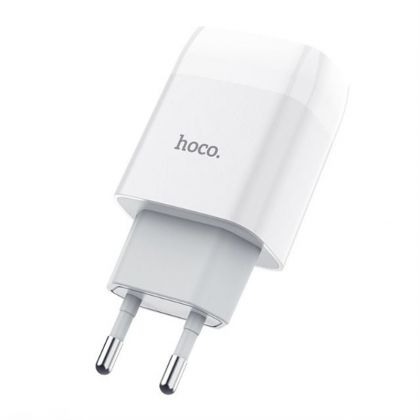 Зарядное устройство Hoco C73A 2USB Type-C 2.4A White