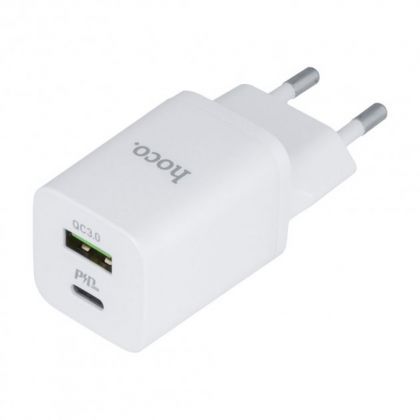 Зарядное устройство Hoco N13 PD30W+QC3.0 Type-C To Lightning White