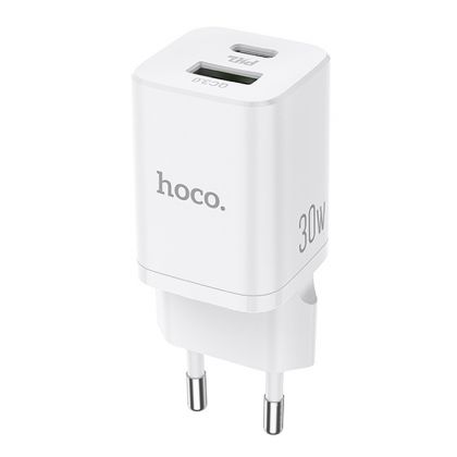 Зарядное устройство Hoco N13 PD30W+QC3.0 Type-C To Lightning White