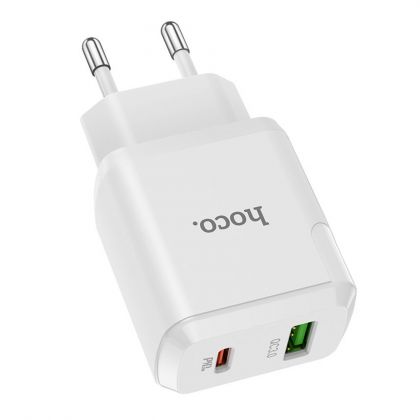 Зарядное устройство Hoco N20 PD+QC3.0 (1USB/ 3.0A) 20W White