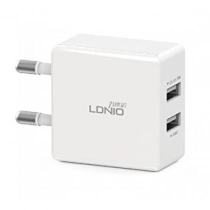 Зарядное устройство LDNIO DL-AC200 2.1A 2USB / Lightning