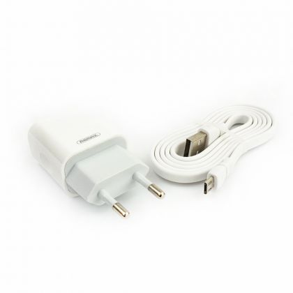 Зарядное устройство Remax RP-U14i Traveller 2.4A 1USB + Cable Lightning white