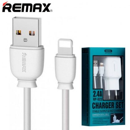 Зарядное устройство Remax RP-U22 2USB 2.4A Lightning White