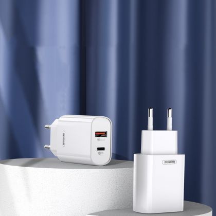 Зарядное устройство Remax RP-U37 QC + PD 18W Lightning to Type-C White