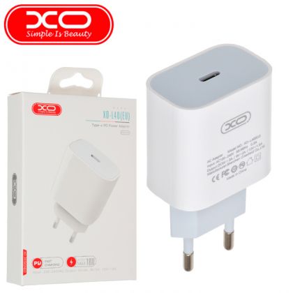 Зарядное устройство XO L40 PD 18W White
