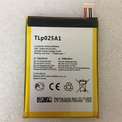 Батарея для Alcatel One Touch 5054D / TLp025A1 /Original PRC/ 12 мес. гарантии